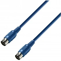 Adam Hall Cable MIDI 6m Azul