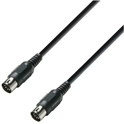 Adam Hall Cable MIDI 0,75m Negro