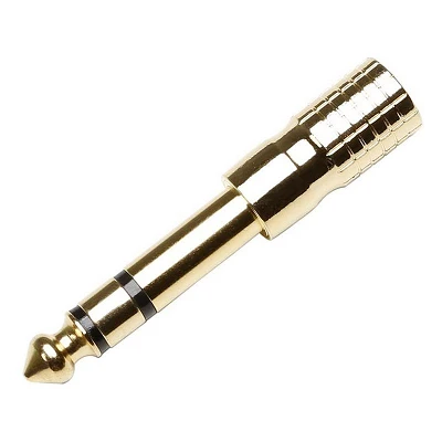 Adam Hall Adaptador de Minijack hembra estéreo a Jack estéreo macho