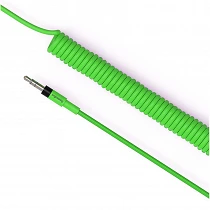 Teenage Engineering Curly Audio Cable Neon Green