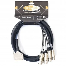 FJ Cables Manguera DSub 25 a 8 XLR macho 1 m