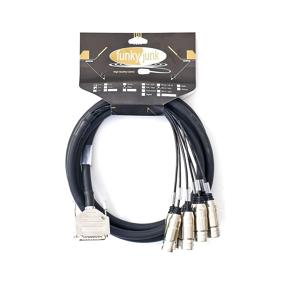 FJ Cables Manguera DSub 25 a 8 XLR macho 1 m