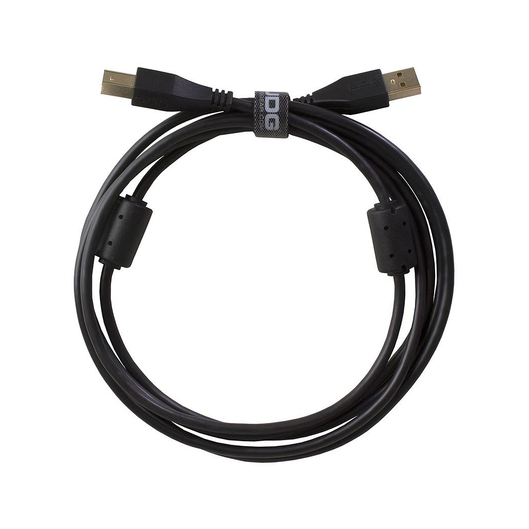 UDG Ultimate Audio Cable USB 2.0 A B Black Straight 1m