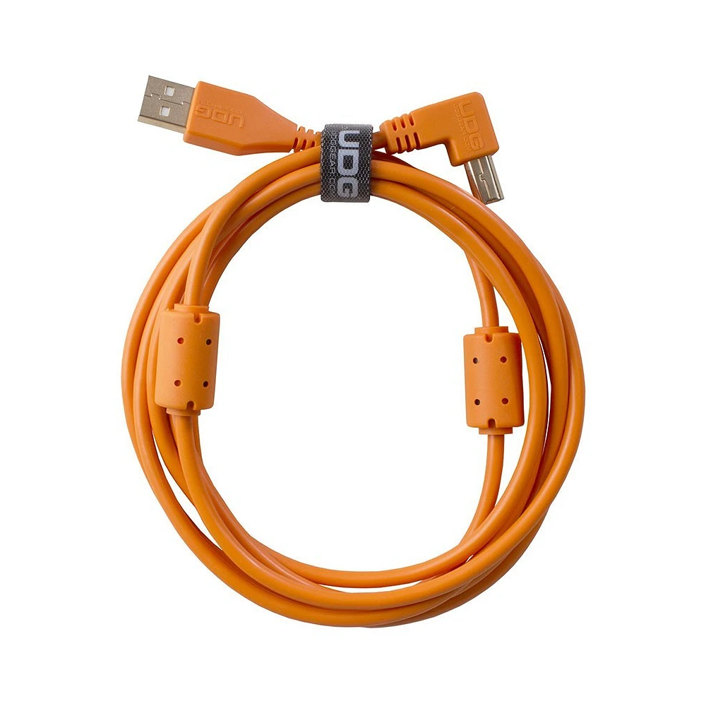 UDG Ultimate Audio Cable USB 2.0 A B Orange Angled 3m
