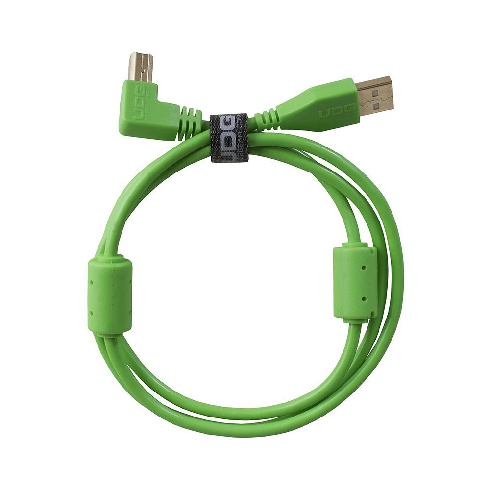 UDG Ultimate Audio Cable USB 2.0 A B Green Angled 2m