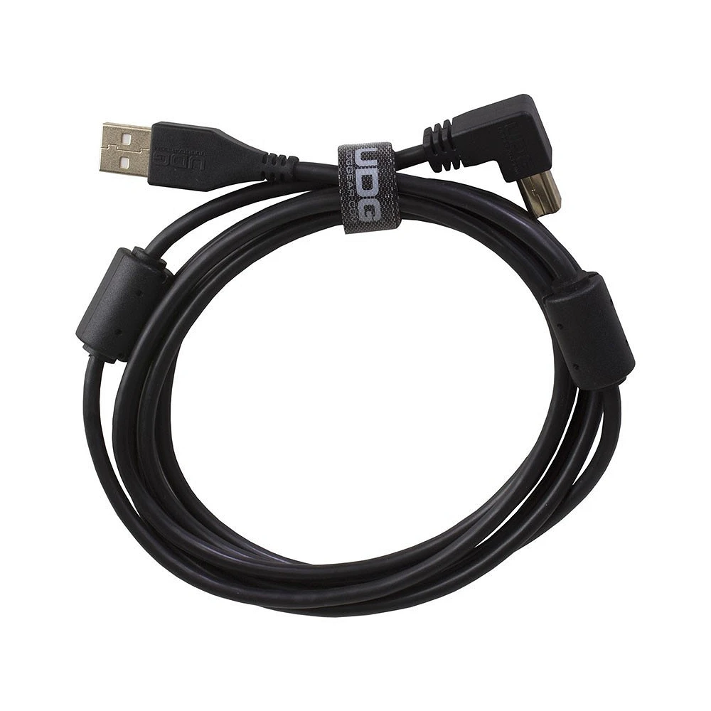 UDG Ultimate Audio Cable USB 2.0 A B Black Angled 1m