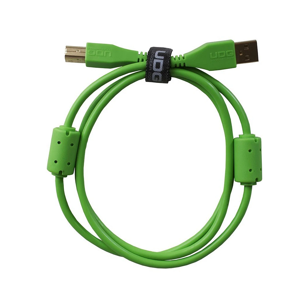 UDG Ultimate Audio Cable USB 2.0 A B Green Straight 1m