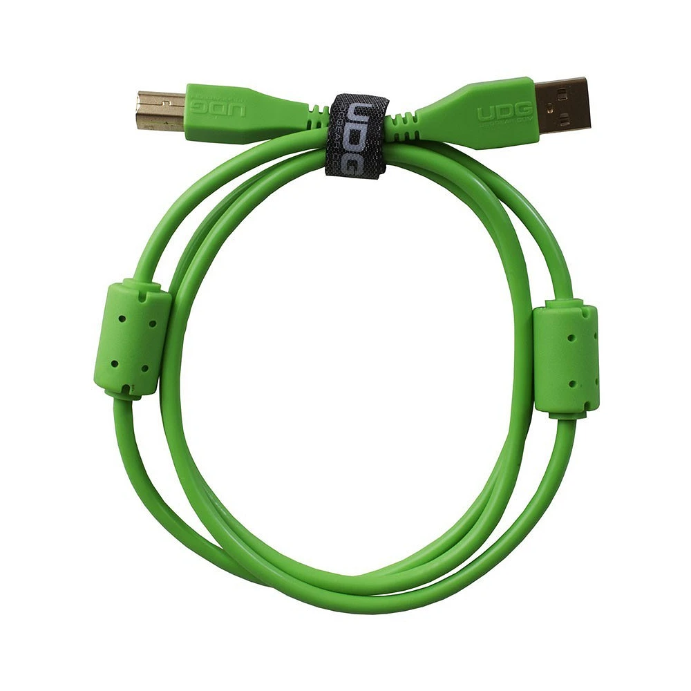 UDG Ultimate Audio Cable USB 2.0 A B Green Straight 3m