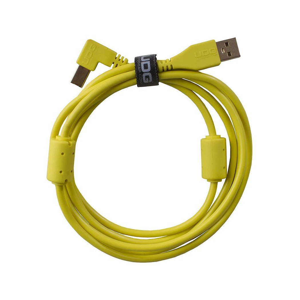 UDG Ultimate Audio Cable USB 2.0 A B Yellow Angled 2m