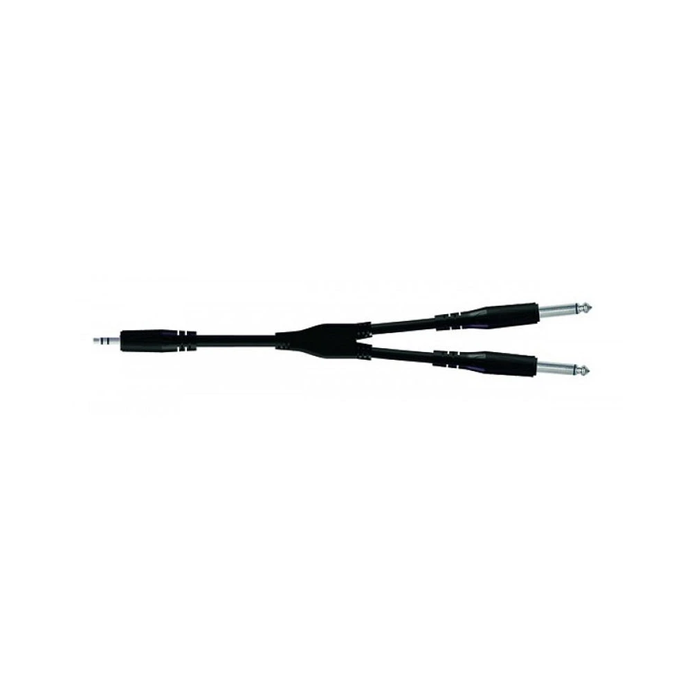Proel Cable Minijack Estéreo a 2 Jack Mono 1,8m BULK505LU18