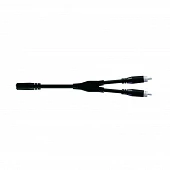 Proel Cable Minijack Estereo Hembra a 2 RCA macho 0,3M BULK52503