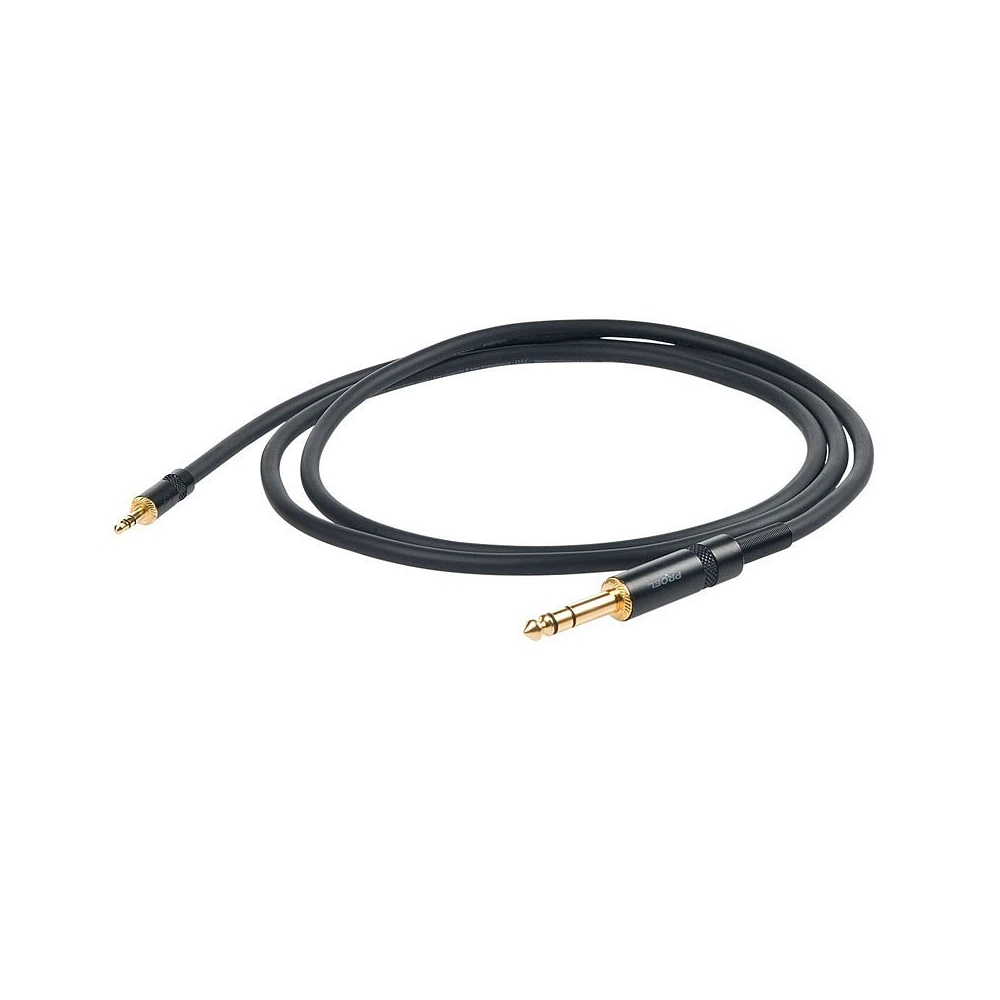 Proel Cable Minijack Estereo a Jack Estereo 1,5M CHLP185LU15