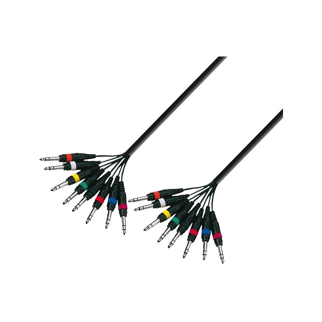 Adam Hall Manguera 8 Jacks Balanceados a 8 Jacks Balanceados 3 m