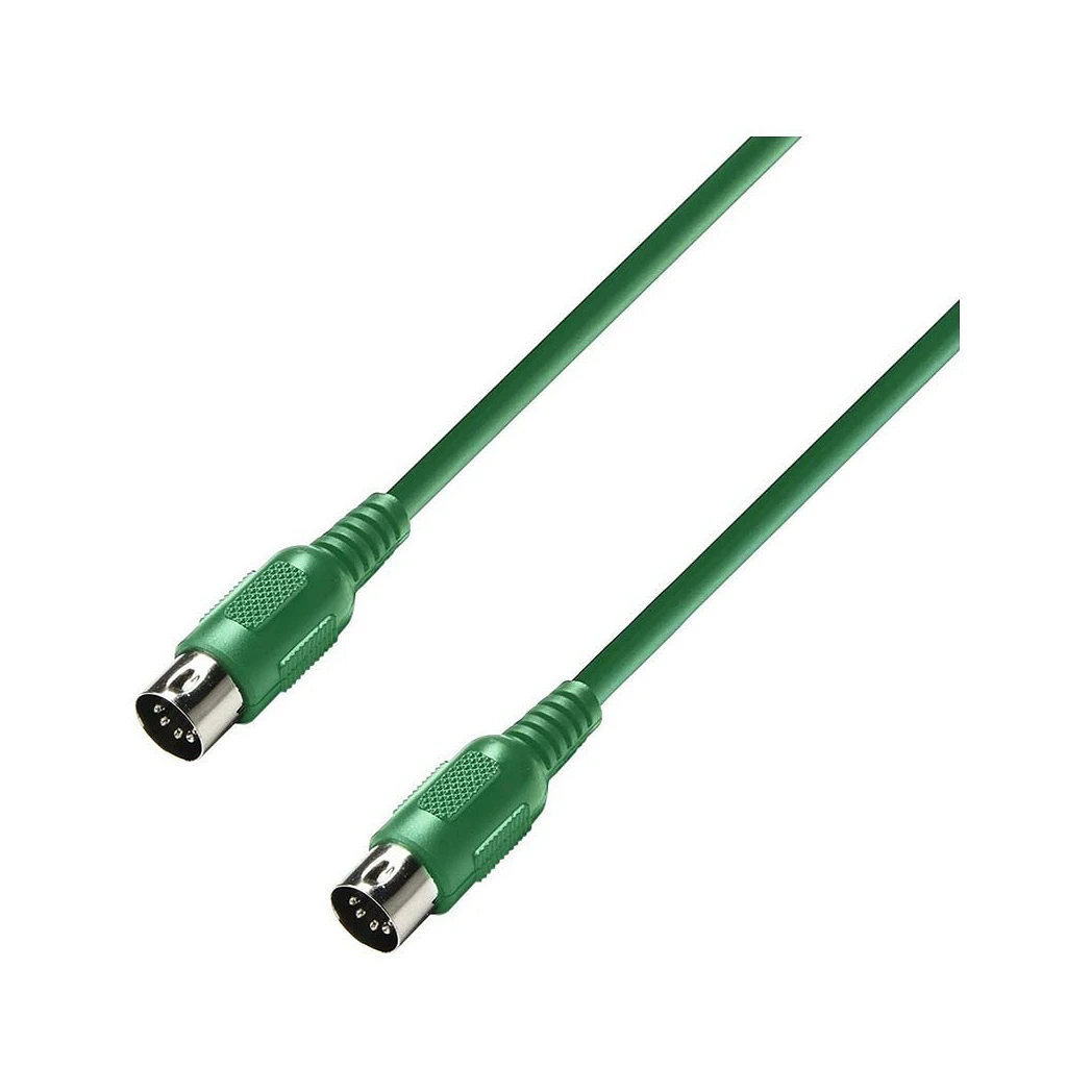 Adam Hall K3MIDI0300GRN Cable MIDI 3m Verde