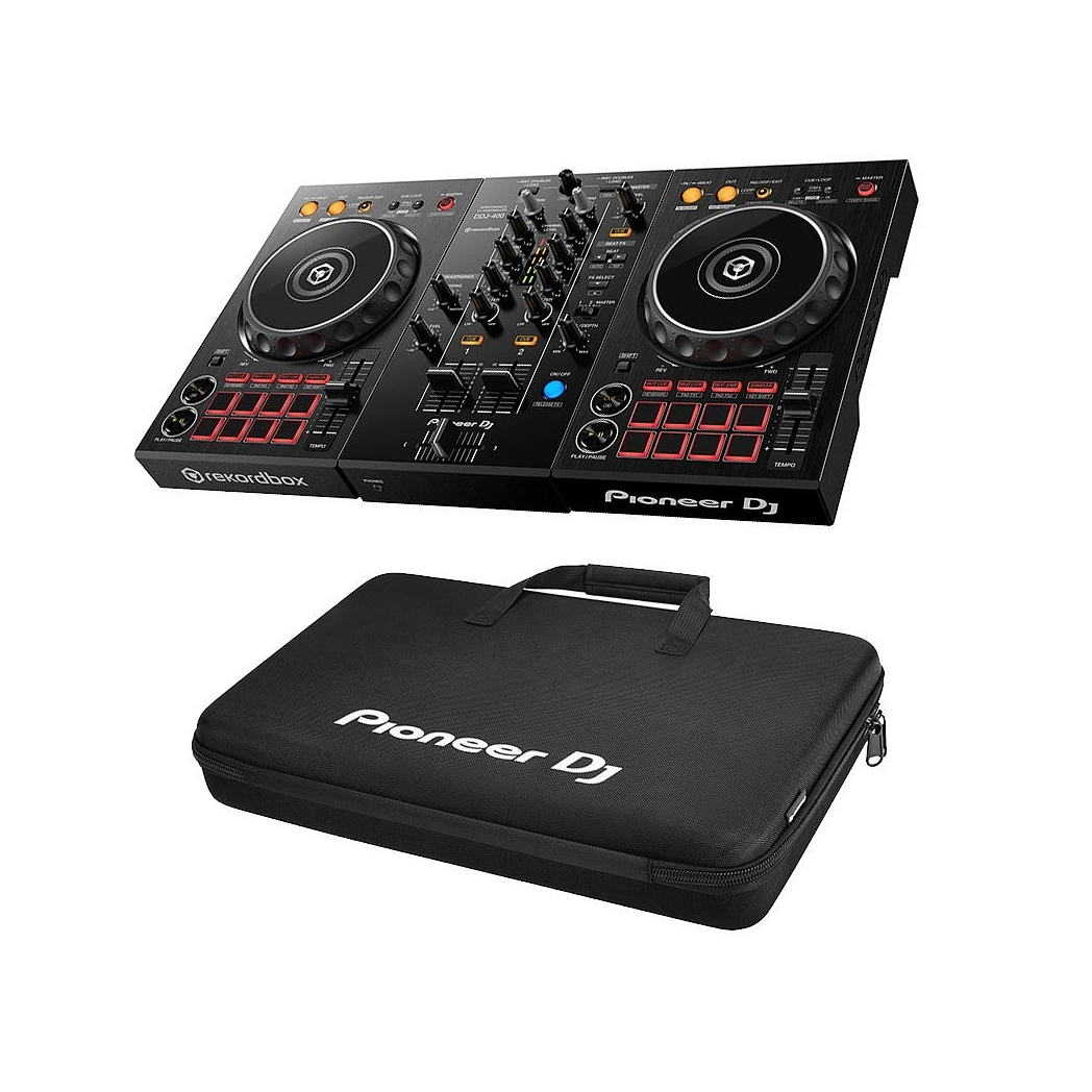 Pioneer DJ DDJ 400 + DJC B WeGO3 Bag - Cutoff Pro Audio