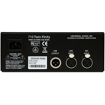 Universal Audio 710 Twin Finity Rear