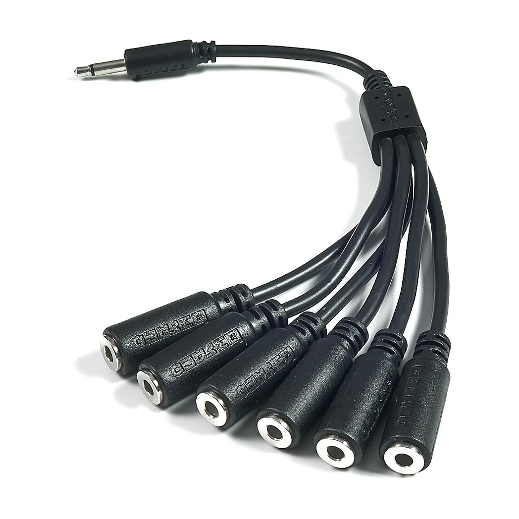Befaco Squid Cable Multi 6 Vias Black