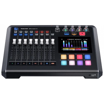 Tascam Mixcast 4 Front Angle