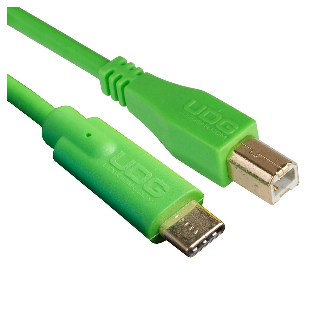 Ultimate Audio Cable USB 2.0 C-B Green Straight 1,5m U96001GR