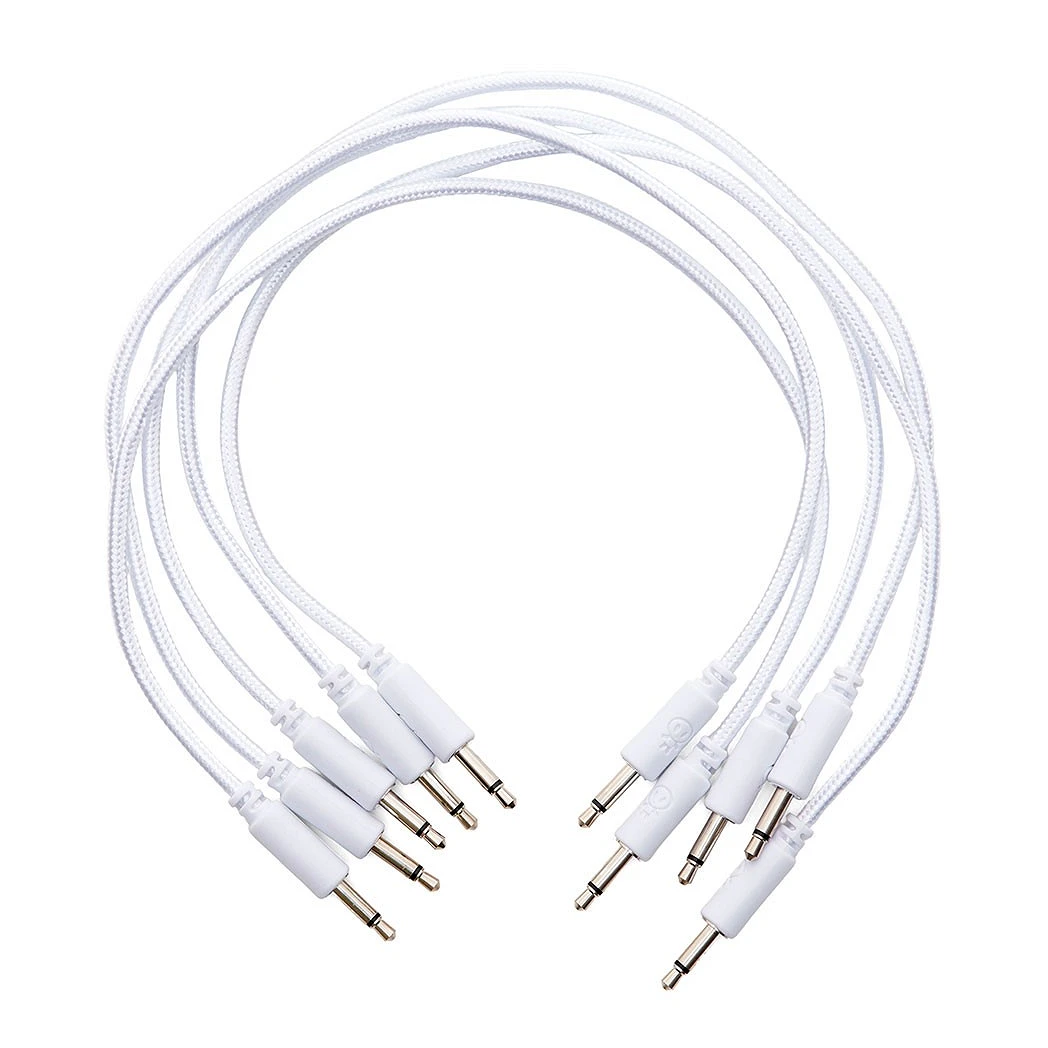 Erica Synths Pack cables trenzados blancos 20 cm