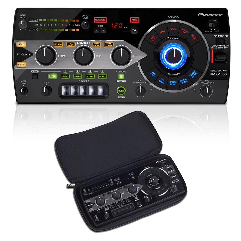 Pioneer DJ RMX 1000 + Ultimate Pioneer RMX 1000 Neoprene Sleeve Black U9969BL