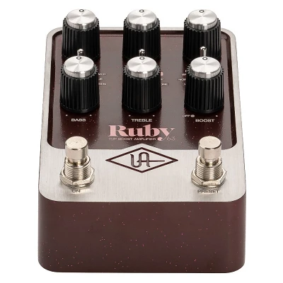 Universal Audio UAFX Ruby '63 Top Boost Amplifier Front