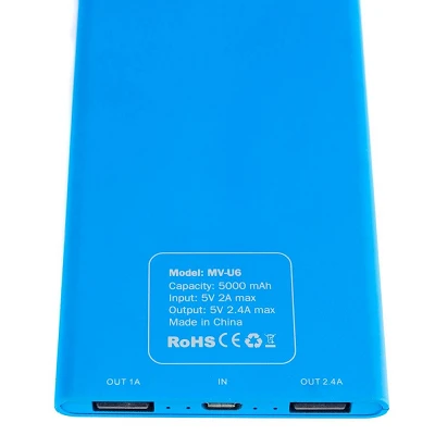 MyVolts MV-U6B Power Bank Rear