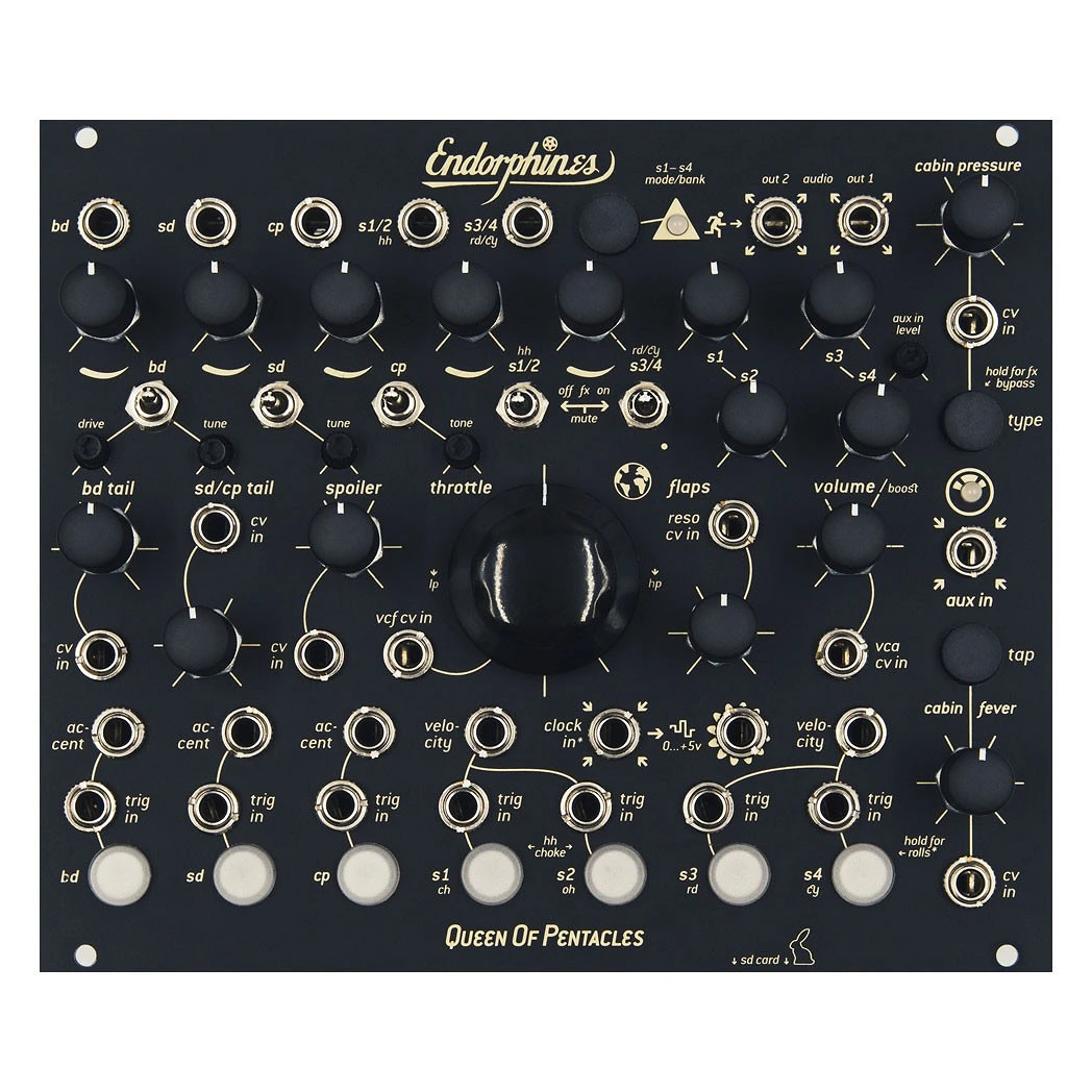 Endorphins Queen of Pentacles Black Panel