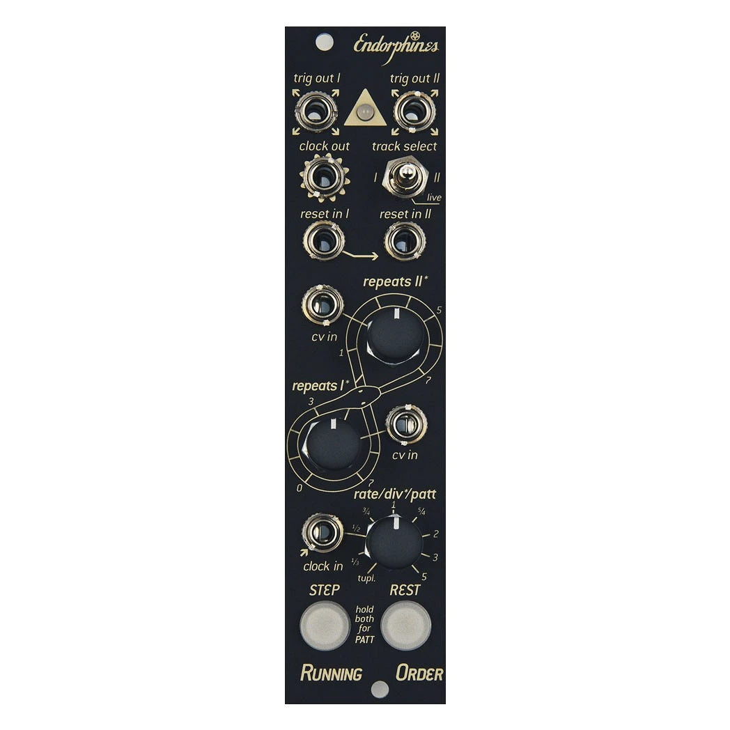 Endorphins Running Order Black Panel