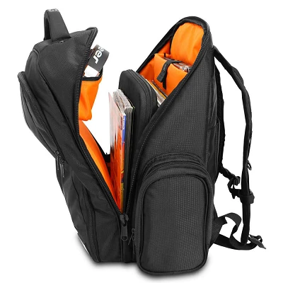 UDG Ultimate BackPack Black / Orange U9102BL Abierta Lateral
