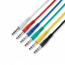 Adam Hall K3BVV0090SET Cables Latiguillo Jack Balanceado a Jack Balanceado 0,9m