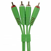 UDG Ultimate Audio Cable Set RCA - RCA Straight Green 1,5m U97001GR