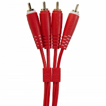 UDG Ultimate Audio Cable Set RCA - RCA Straight Red 1,5m U97001RD