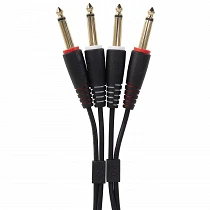 UDG Ultimate Audio Cable Set JACK - JACK Straight Black 1,5m U97002BL