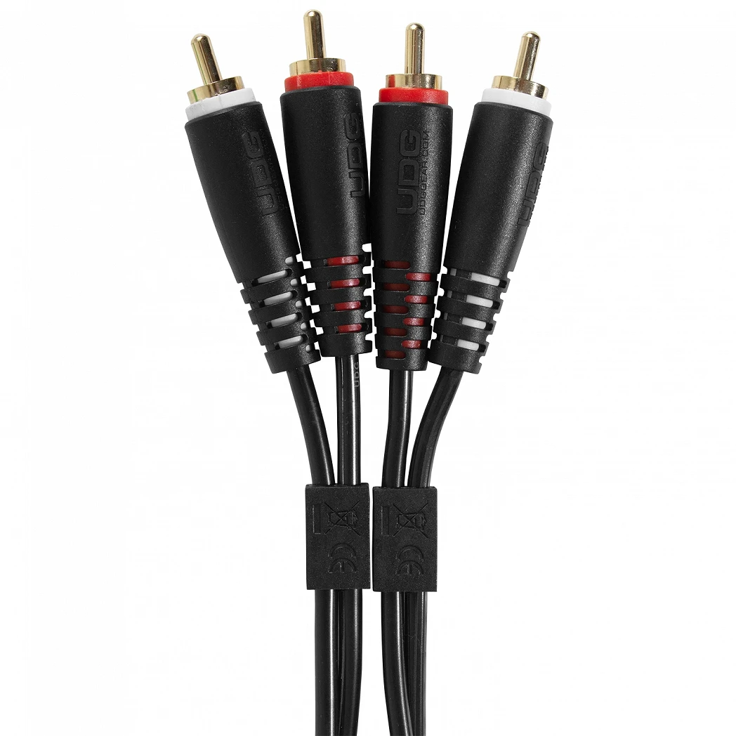UDG Ultimate Audio Cable Set RCA - RCA Straight Black 3m U97003BL