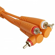 UDG Ultimate Audio Cable Set RCA Straight - RCA Angled Orange 3m U97005OR