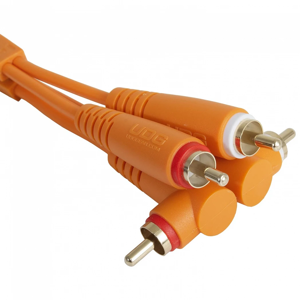 UDG Ultimate Audio Cable Set RCA Straight - RCA Angled Orange 3m U97005OR