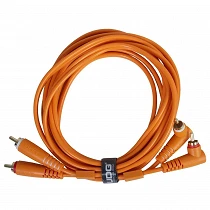 UDG Ultimate Audio Cable Set RCA Straight - RCA Angled Orange 3m U97005OR - 02