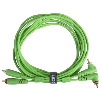 UDG Ultimate Audio Cable Set RCA Straight - RCA Angled Green 3m U97005GR - 02