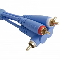 UDG Ultimate Audio Cable Set RCA Straight - RCA Angled Light Blue 3m U97005LB