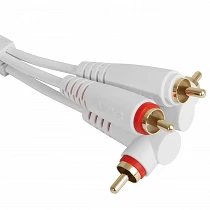 UDG Ultimate Audio Cable Set RCA Straight - RCA Angled White 3m U97005WH