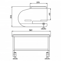 Zaor MIZA Griprack 4 MKII Grey Wengé Dimensiones