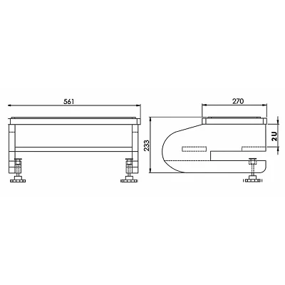 Zaor MIZA Griprack 2 MKII Grey Wengé Dimensiones