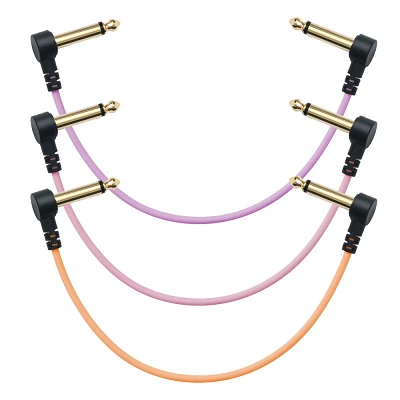 MyVolts CandyCords ACPPSM10 Pedal to Pedal cable 10 cm 3-pack