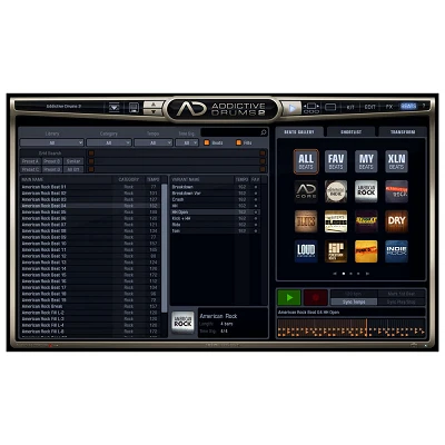 XLN Audio Addictive Drums 2: Studio Collection Screen Beats