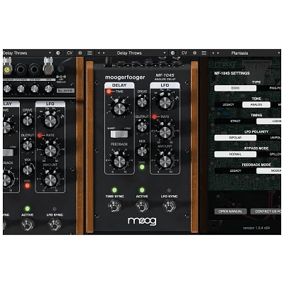 Moog MoogerFooger Software MF-104S Analog Delay Vista 1
