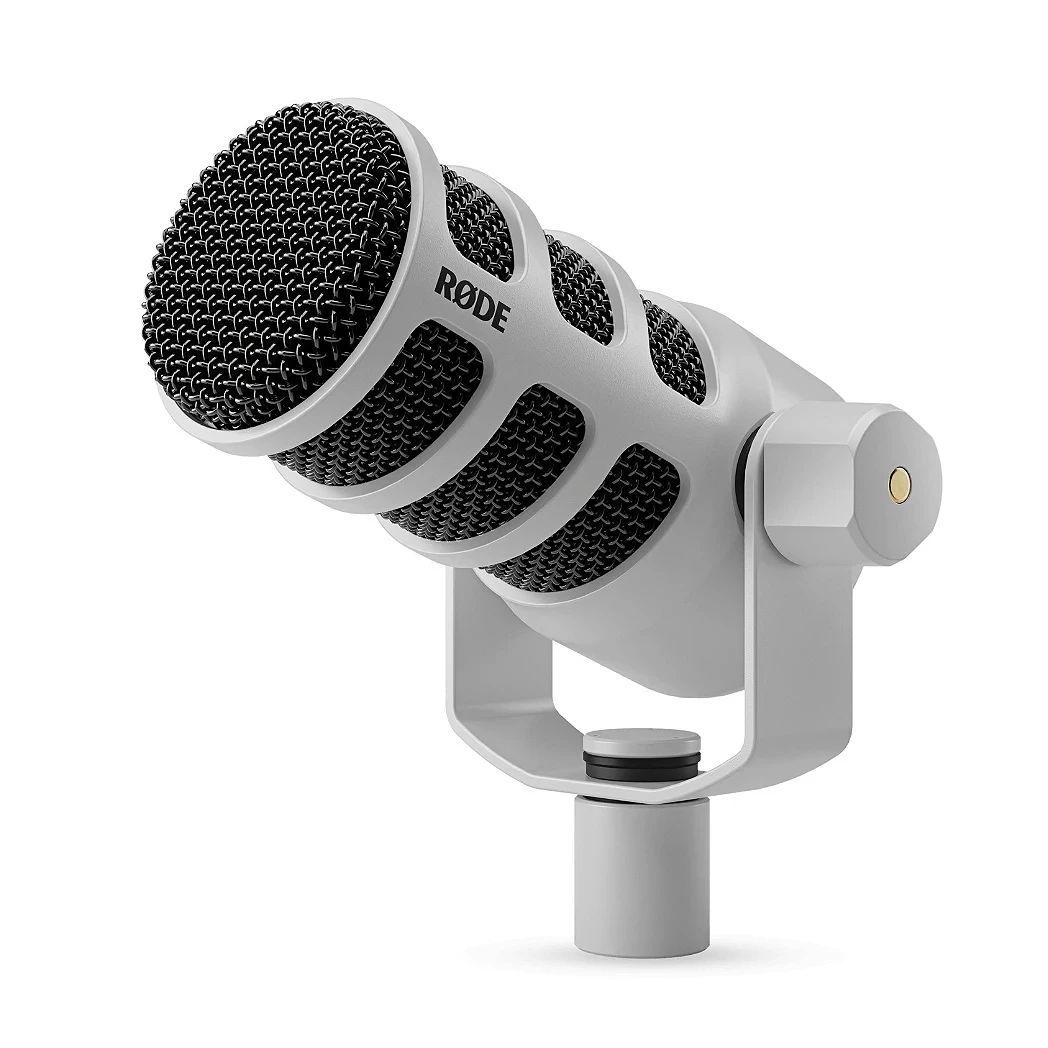 Rode PodMic USB White angled