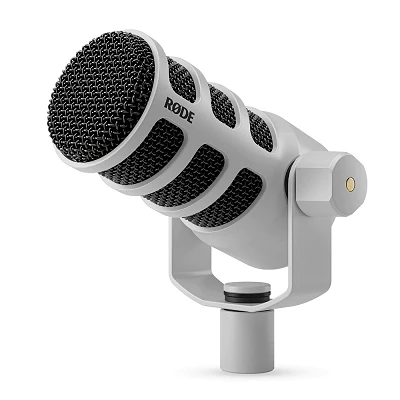 Rode PodMic USB White angled
