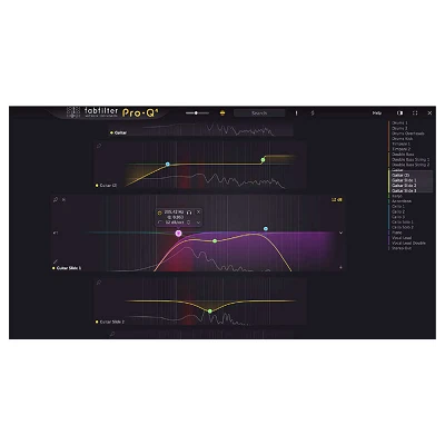 FabFilter Pro-Q 4 Instance List