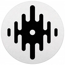Serato DJ Logo Slipmats Black On White